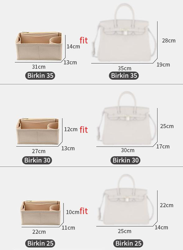 For Hermes Birkin bag 25 30 35 Bag Insert Organizer, Purse Insert Organizer, Bag Shaper, Bag Liner