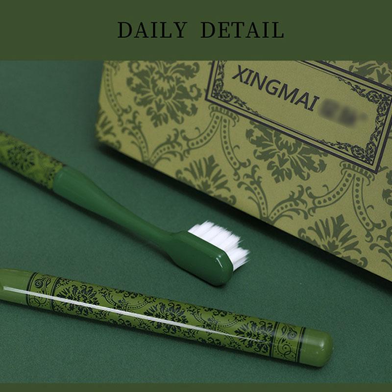 High appearance level Light Luxury gift box 6 home travel fine silk soft bristle toothbrush