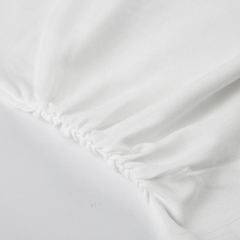 Off shoulder knotted ruched solid top