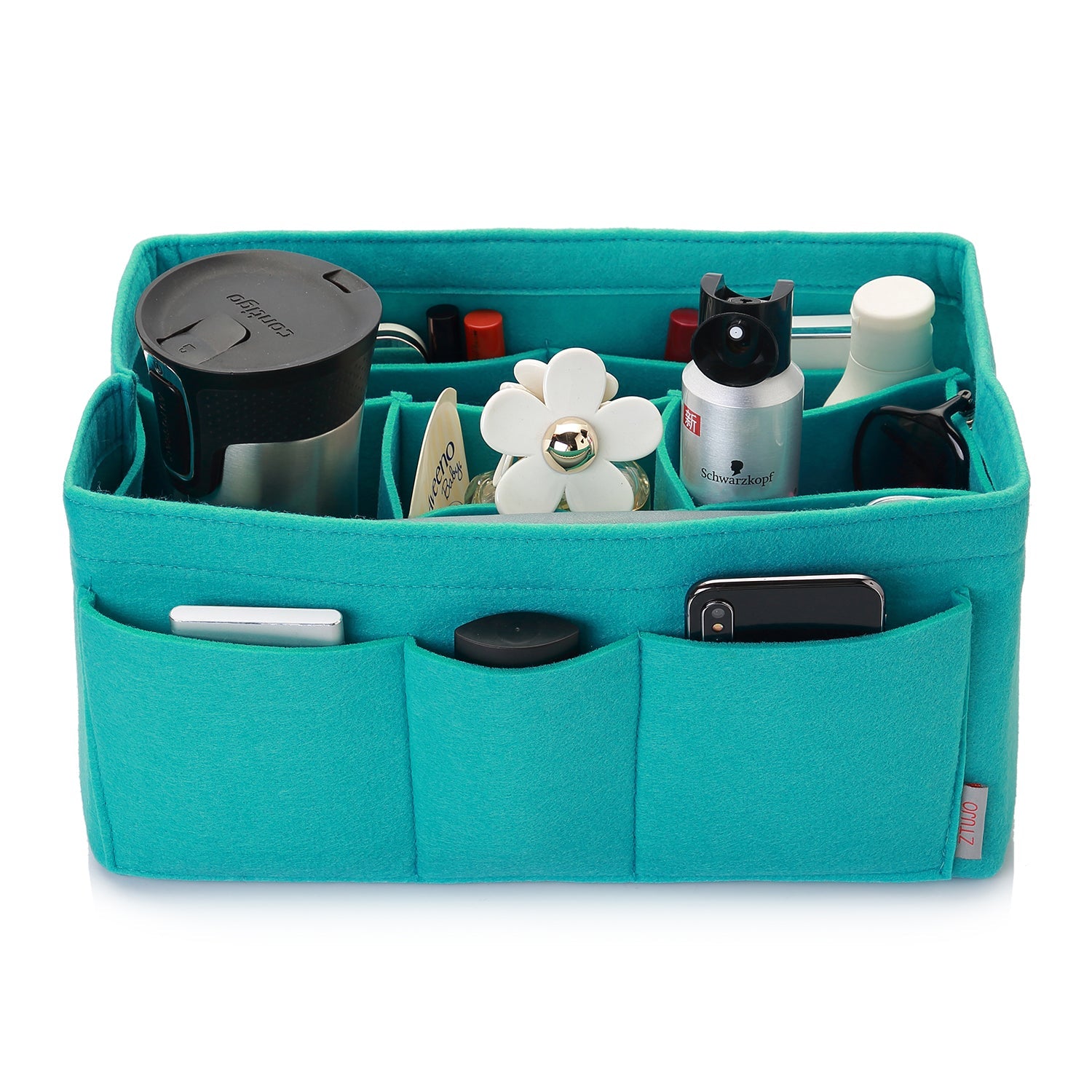Felt Insert Bag Organizer Perfectly Designed for LV Speedy35, Speedy40, Neverfull MM, and LV Speedy30 - Ideal for Keeping Your Handbag and Purse Organized.
