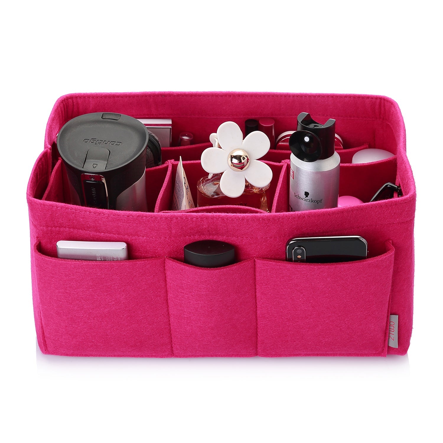Felt Insert Bag Organizer Perfectly Designed for LV Speedy35, Speedy40, Neverfull MM, and LV Speedy30 - Ideal for Keeping Your Handbag and Purse Organized.