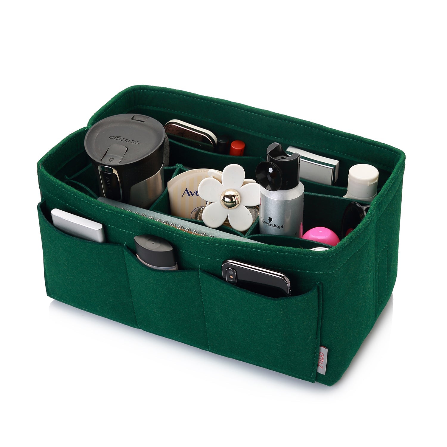 Felt Insert Bag Organizer Perfectly Designed for LV Speedy35, Speedy40, Neverfull MM, and LV Speedy30 - Ideal for Keeping Your Handbag and Purse Organized.