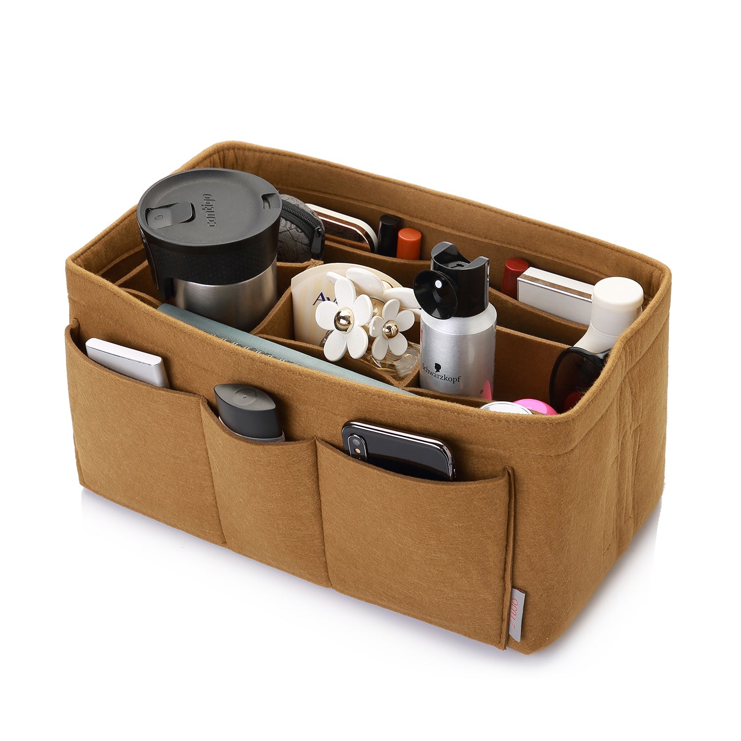 Felt Insert Bag Organizer Perfectly Designed for LV Speedy35, Speedy40, Neverfull MM, and LV Speedy30 - Ideal for Keeping Your Handbag and Purse Organized.