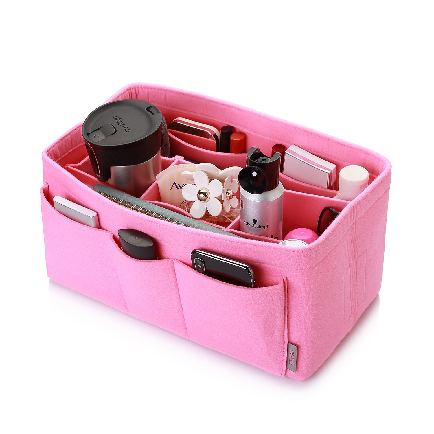 Felt Insert Bag Organizer Perfectly Designed for LV Speedy35, Speedy40, Neverfull MM, and LV Speedy30 - Ideal for Keeping Your Handbag and Purse Organized.