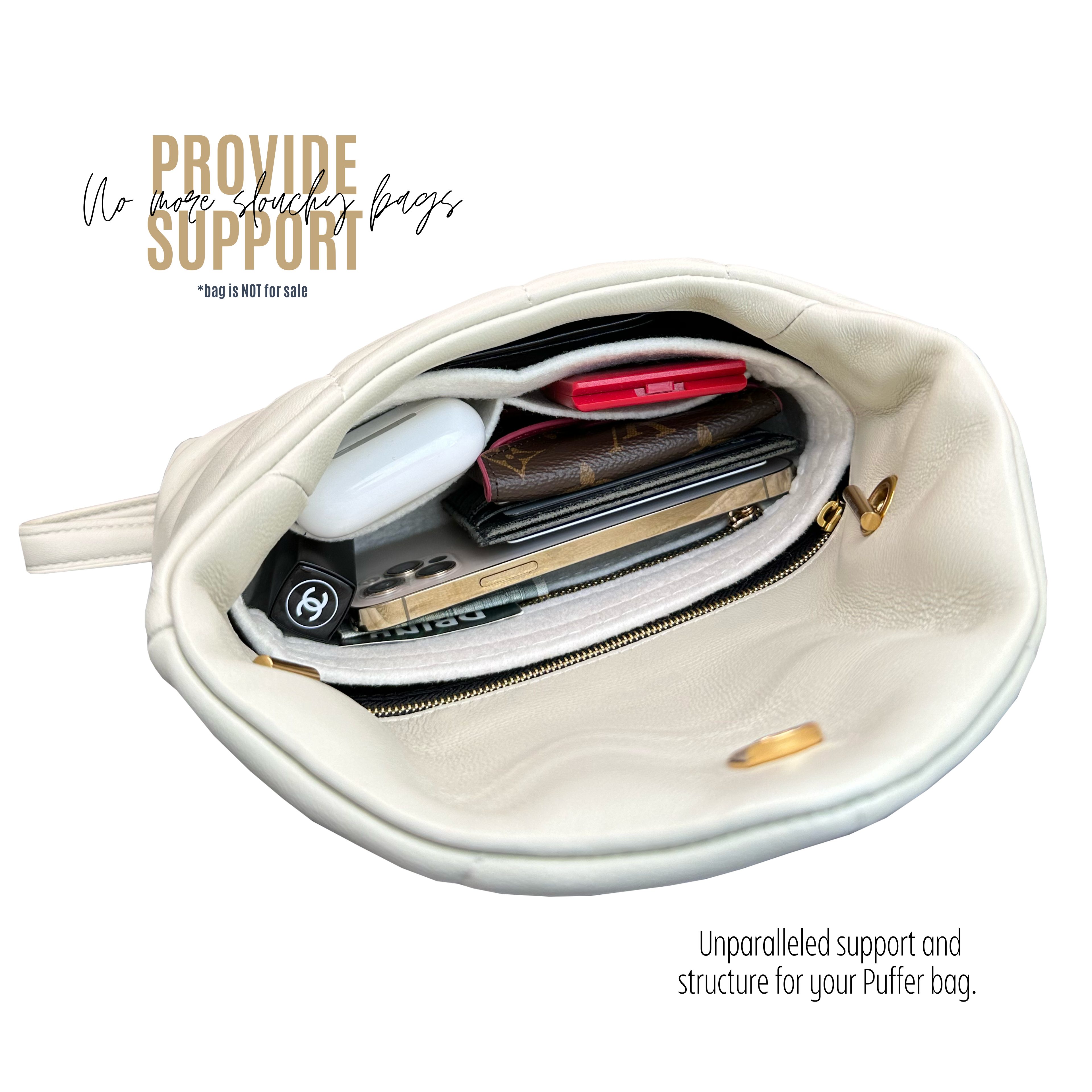 BaginBag | Handbag Organizer For YSL LouLou Puffer Shoulder Bag | Designer Purse Insert | Bag Liner | Bag Insert Organizer | YSL Organizer | Bag Organizer | Luxury bag | Bag protector | YSL Insert |
