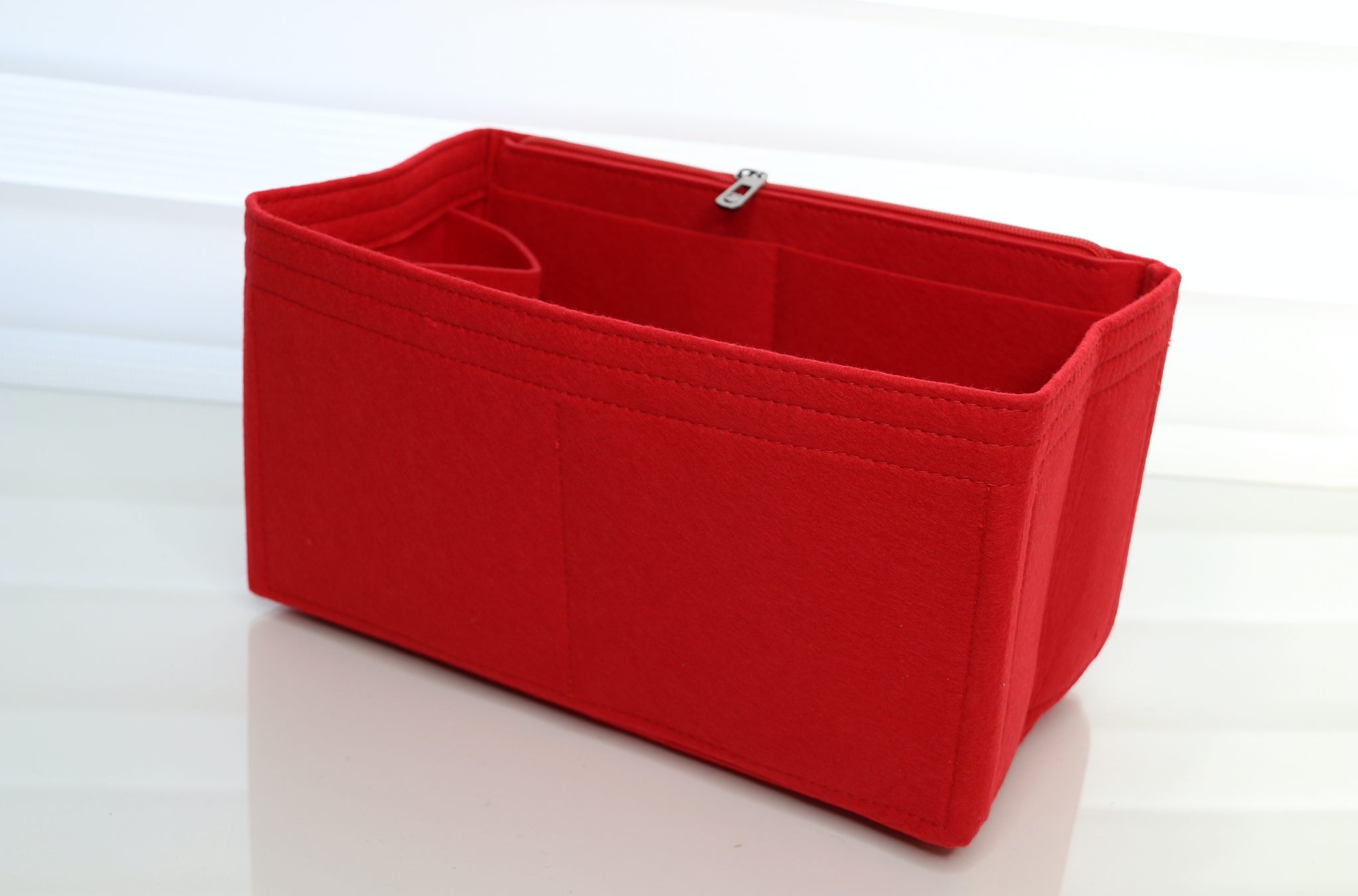 Purse Organizer Insert | designed for Louis Vuitton LV Speedy 30 35 40 25 |  Luxury Liner Shaper Divider (30, Red)