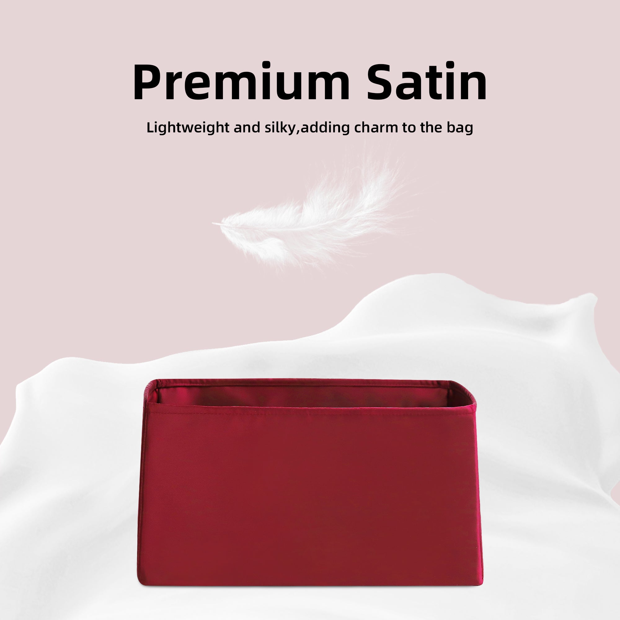 Baginbag | Purse Organizer Insert | Fits LV Graceful PM/MM Bags | Silk Bag Organizer | Luxury Handbag & Tote Shaper | handbag organizer