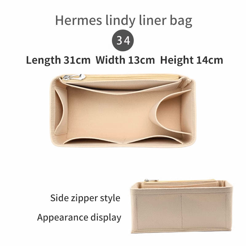 For "Hermes lindy" Bag Insert Organizer, Purse Insert Organizer, Bag Shaper, Bag Liner