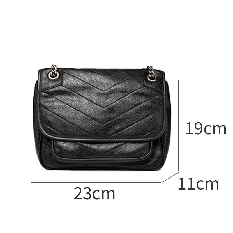 Shoulder Leather Handbags Square Handbags | super fire chain single shoulder crossbody bag