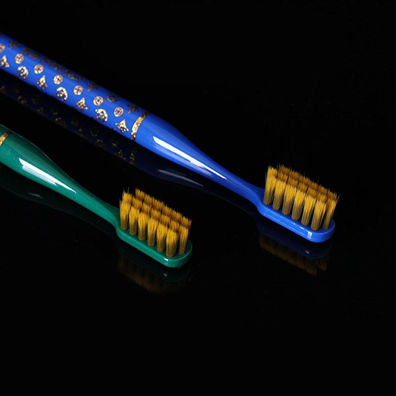 Light luxury 6 gift boxes high-grade super fine soft hair wide head color crystal handle toothbrush
