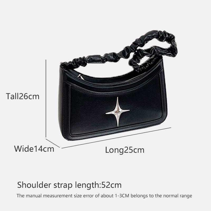 Leisure commuter Xia Xingchen black square hand bill shoulder bag