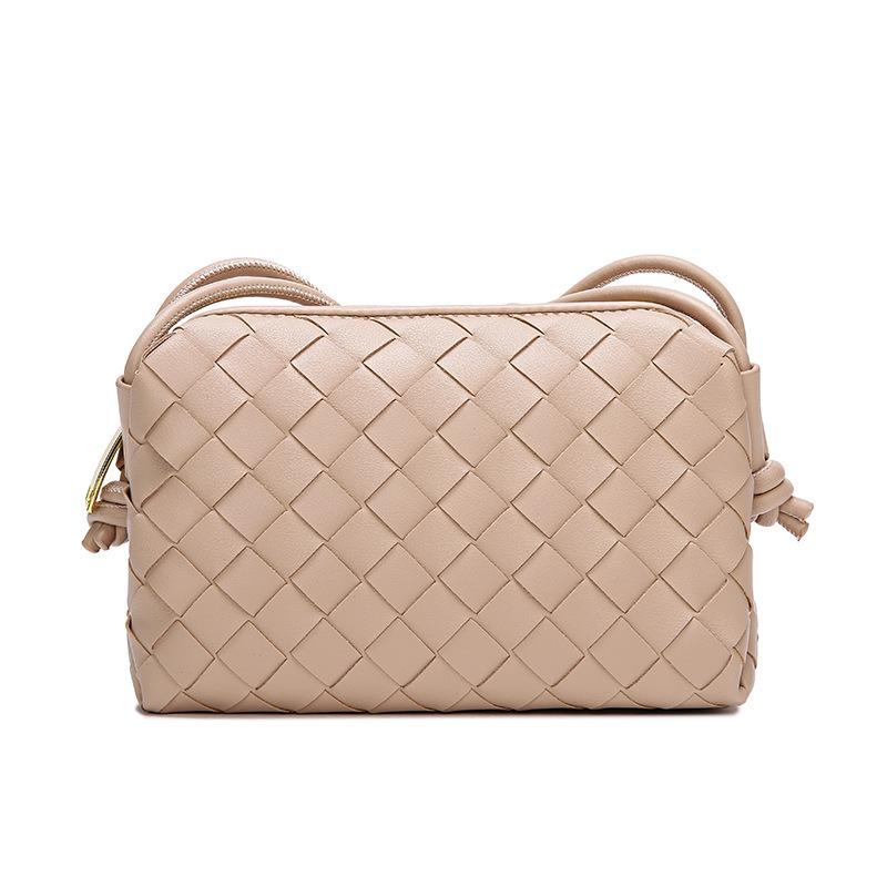 Woven Shoulder Mini Bags | Woven all-match texture single shoulder small square bag