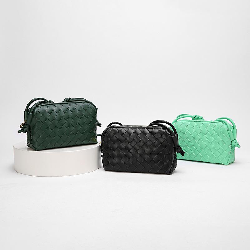 Woven Shoulder Mini Bags | Woven all-match texture single shoulder small square bag