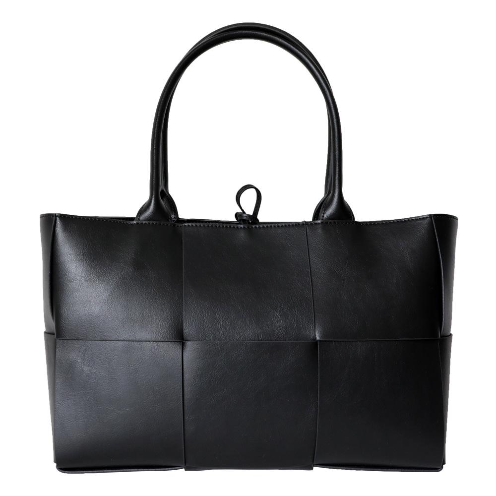One shoulder crossbody large capacity commuter leather Tote bag for women | Woven Leather Tote Basket Bag Crossbody Bags