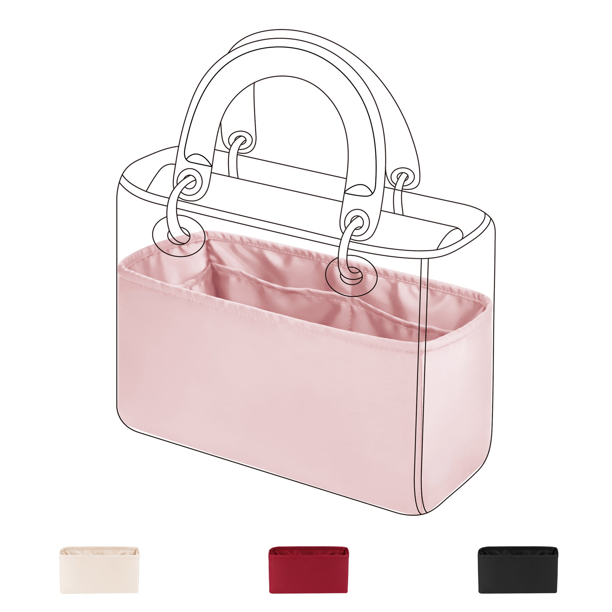 BaginBag® | Handbag Organizer for Dior Lady-Dior tote bags | Dior Purse Insert  | purse insert organizer | organiser inserts for handbags | Dior key pouch | Bag Organizer | Tote Insert bag |  travel bag organizer | organizer purse