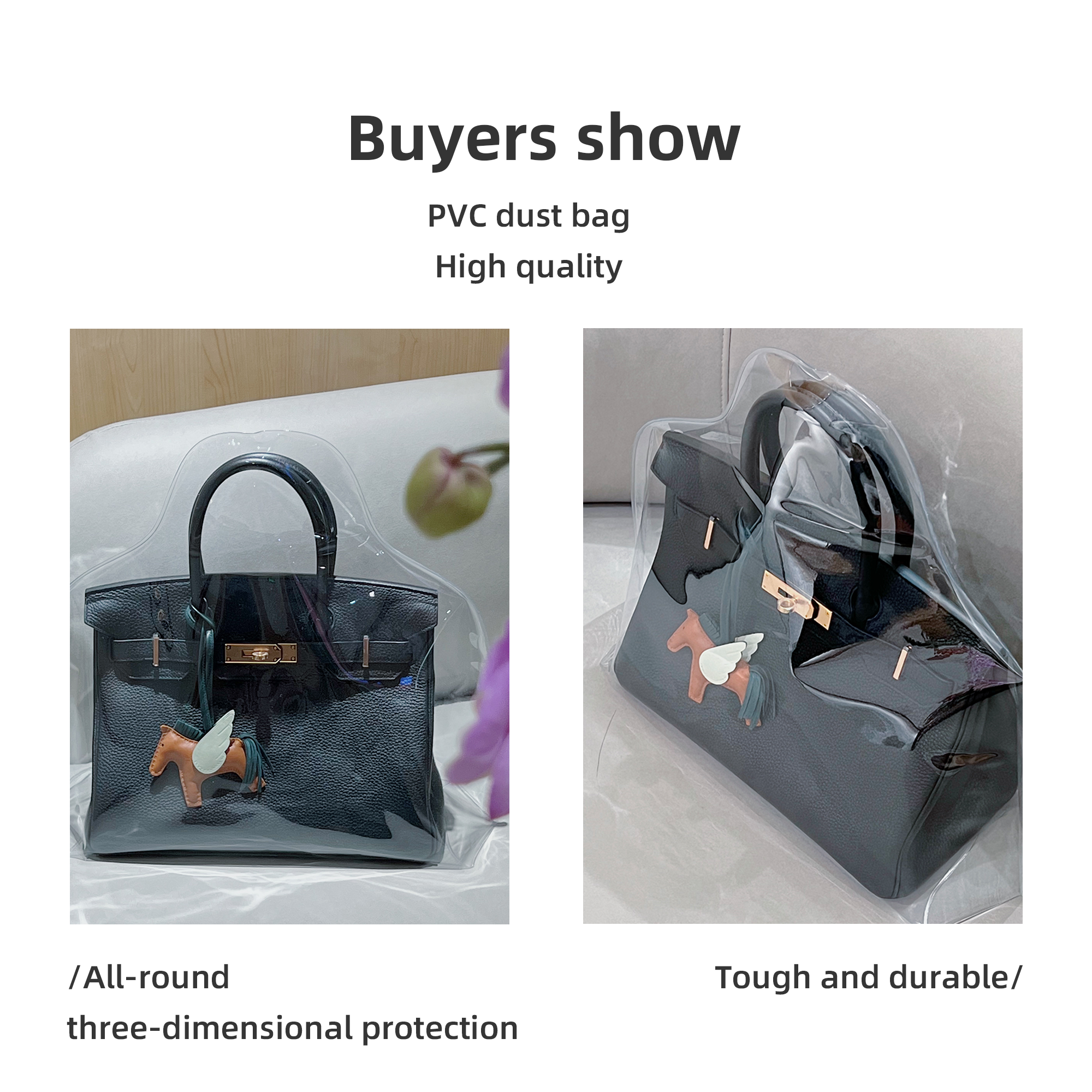 Baginbag|  Handbag Clear Dust Bags | Purse Storage Organizer for Closet | Waterproof and breathable | louis vuitton key pouch |