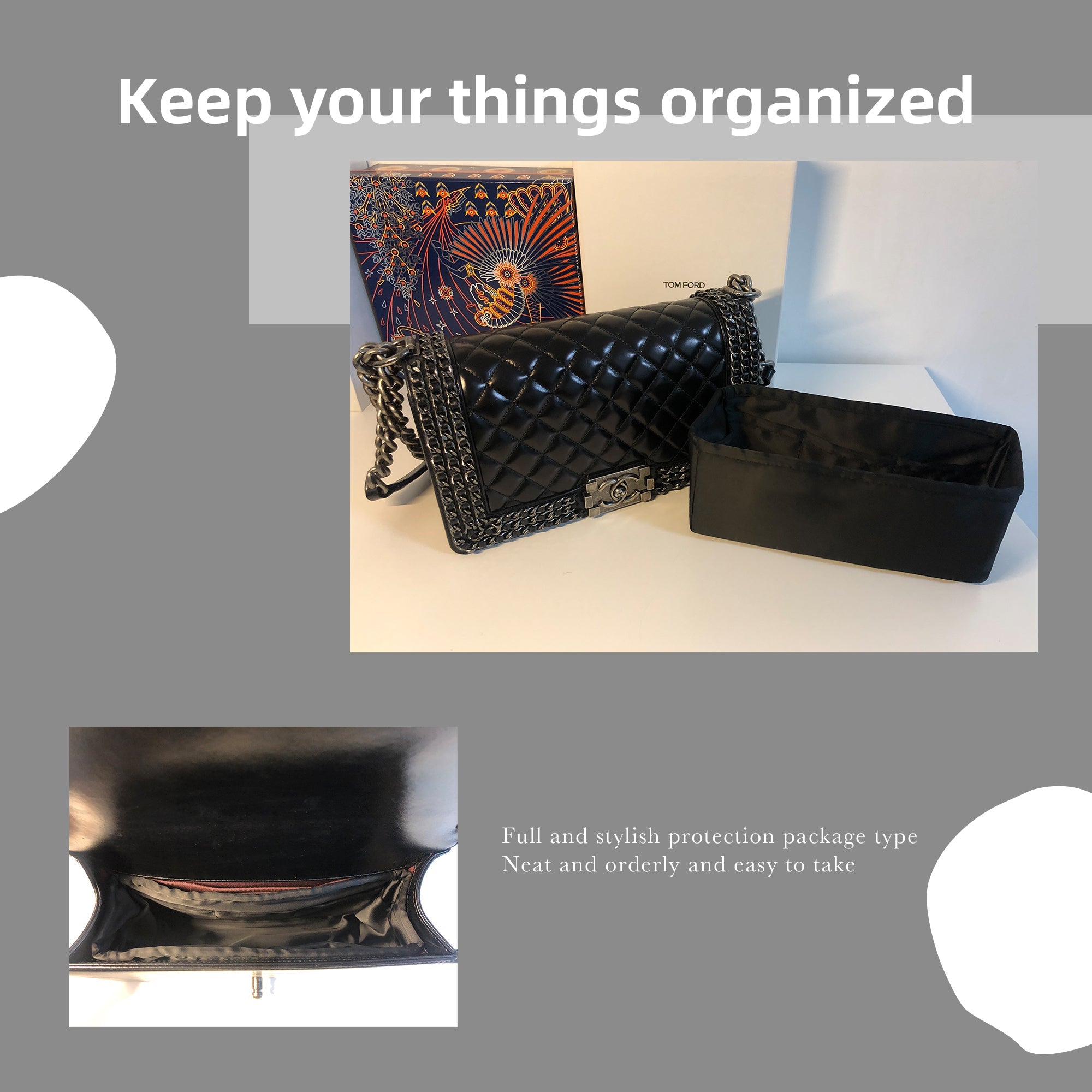 BaginBag® | Handbag Organizer For Chanel Leboy Bags | Chanel Purse Insert  | purse insert organizer |  Chanel Organizer Purse |  Chanel Tote Bag  Organizer | Bag Organizer | Tote Insert  bag |  travel bag organizer | Chanel Purse Organization