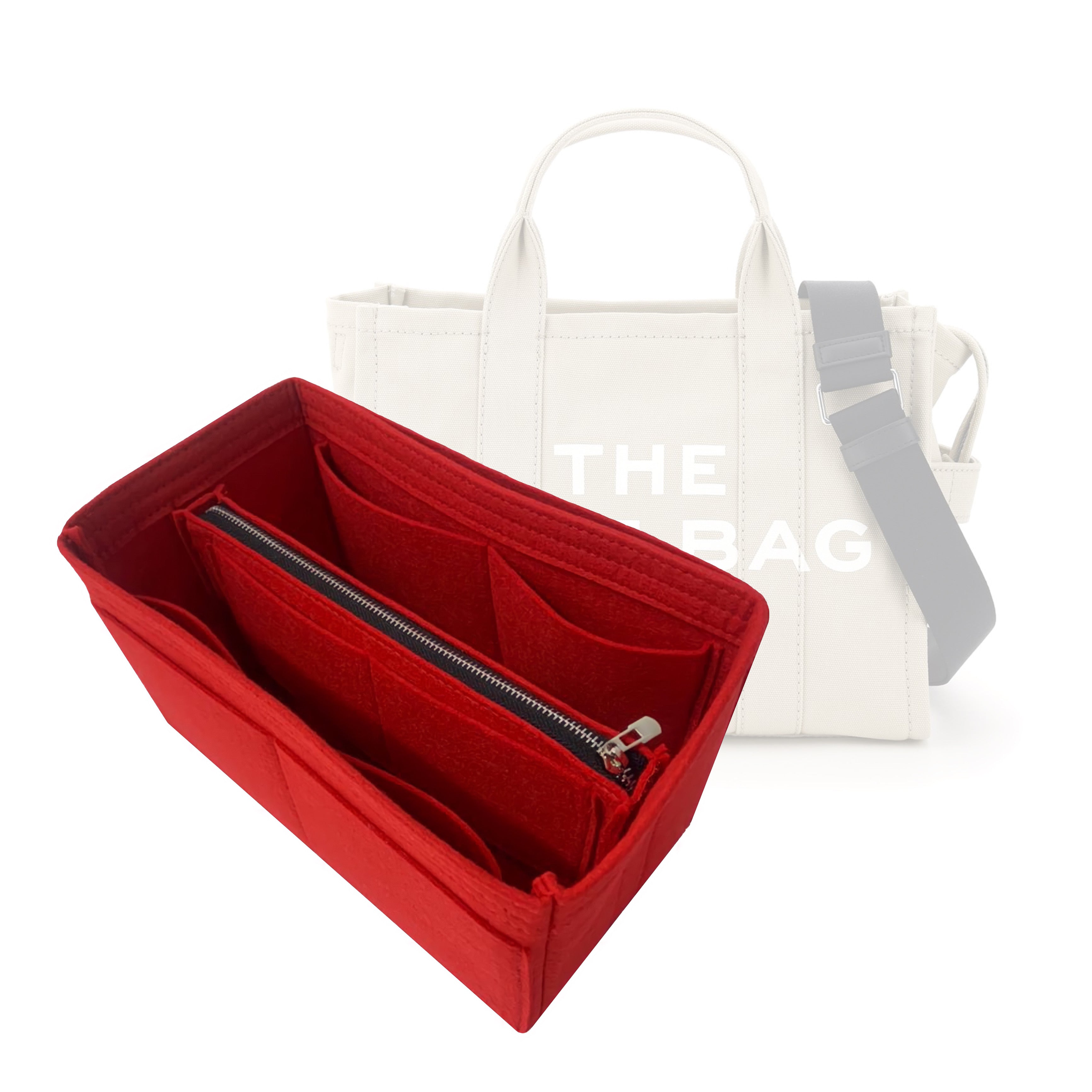 BaginBag | Handbag Organizer For Marc Jacobs the tote bag | Designer Purse Insert  | Round Bag Storage | Bag Liner | Bag Insert Organizer | Marc Jacobs Organizer | Bag Organizer | Luxury bag |