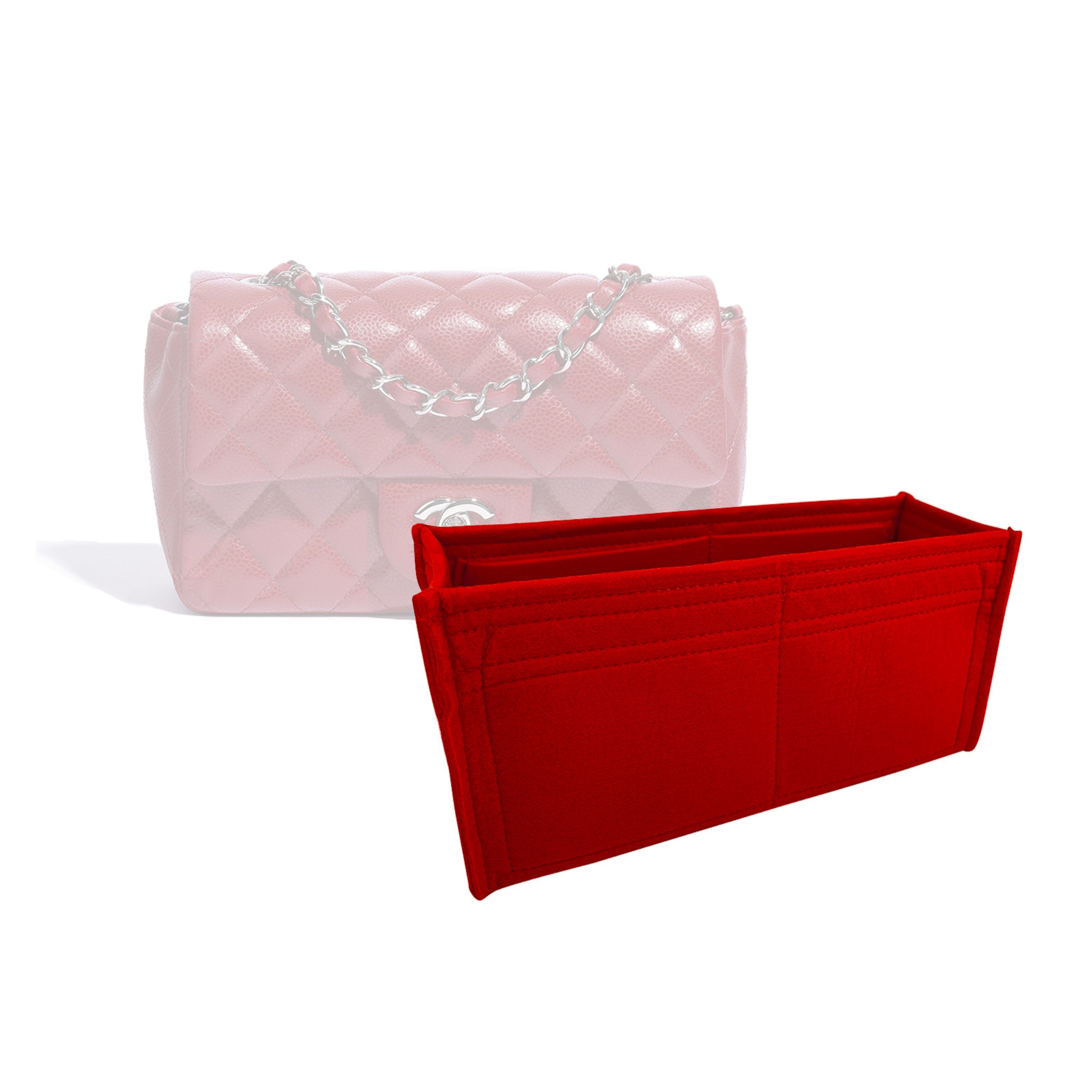 BaginBag | Handbag Organizer For Chanel Mini Rectangular | Chanel Purse Insert | Bag Liner | Chanel Insert Organizer | Chanel Organizer | Chanel Inner Bag | Luxury bag | Chanel Bag protector | Chanel bag Insert