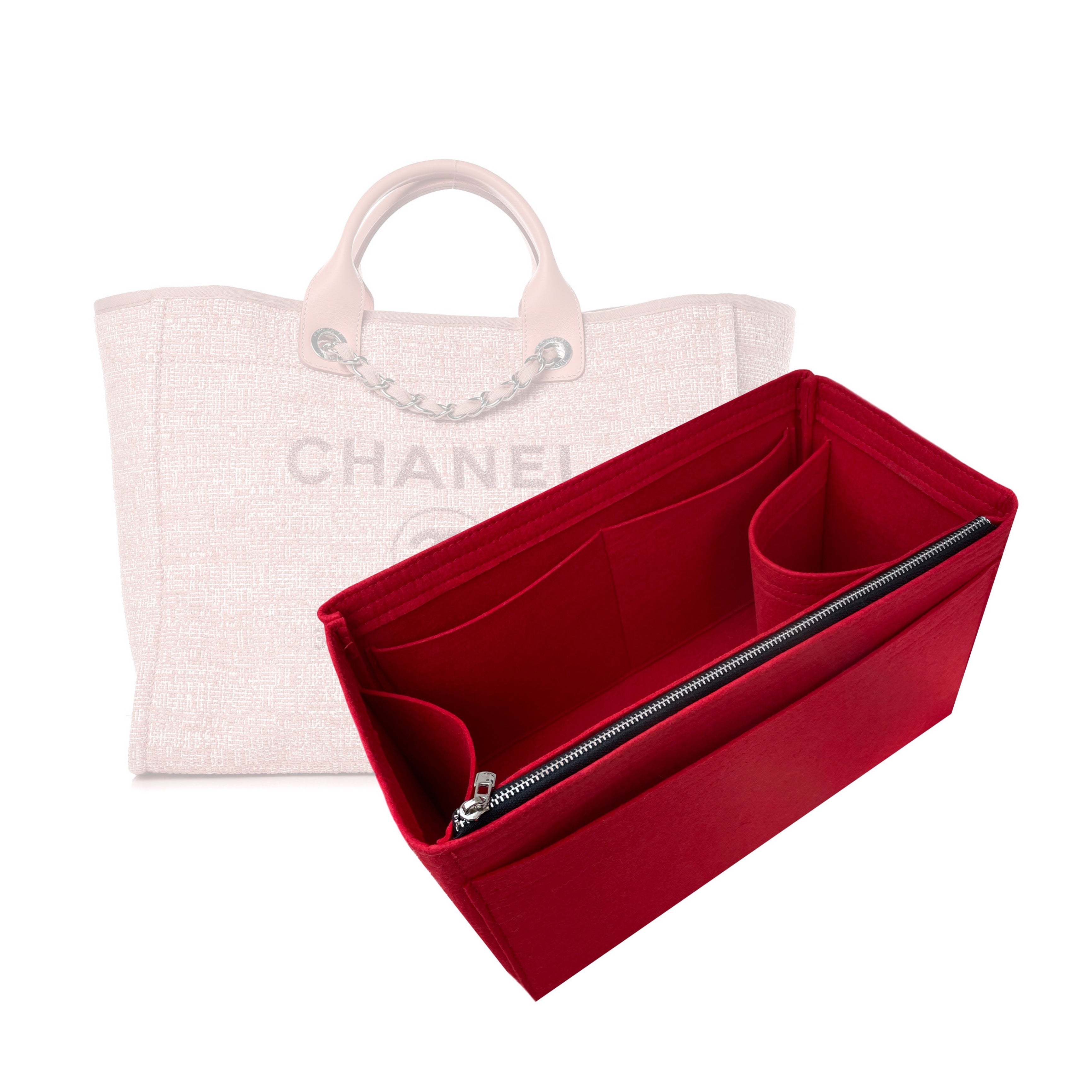 BaginBag | Handbag Organizer For Chanel Deauville Bag | Chanel Purse Insert | Bag Liner | Chanel Insert Organizer | Chanel Organizer | Chanel Inner Bag | Luxury bag | Chanel Bag protector | Chanel bag Insert