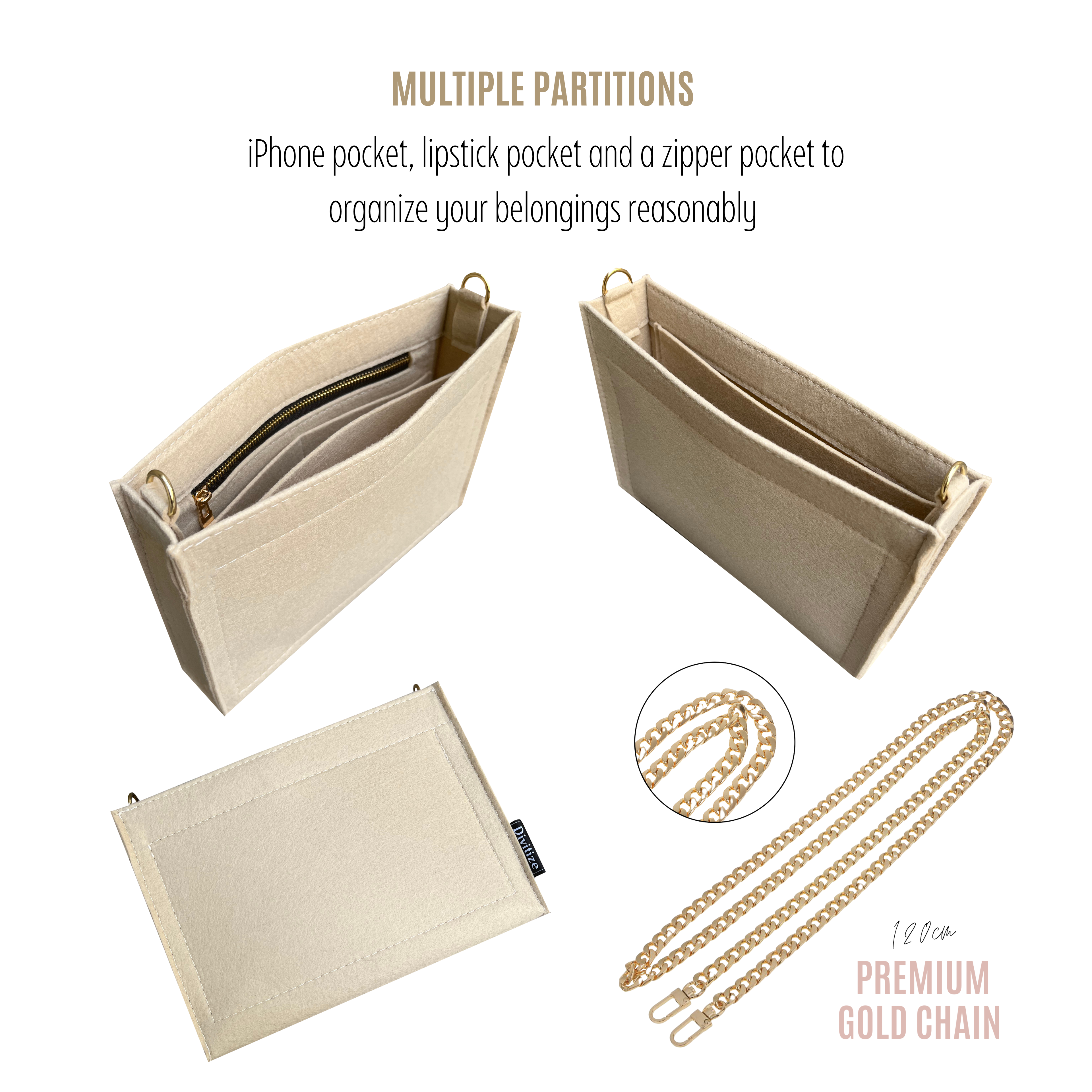 Conversion Kit for Ophidia Pouch (with gold or silver chain)| Accessory for Gucci Swing | Gucci Strap | Designer Purse Insert | Gucci Handbag Strap | Bag Insert Organizer | Gucci Swing Strap | Luxury Bag Accessory | Bag Protector”