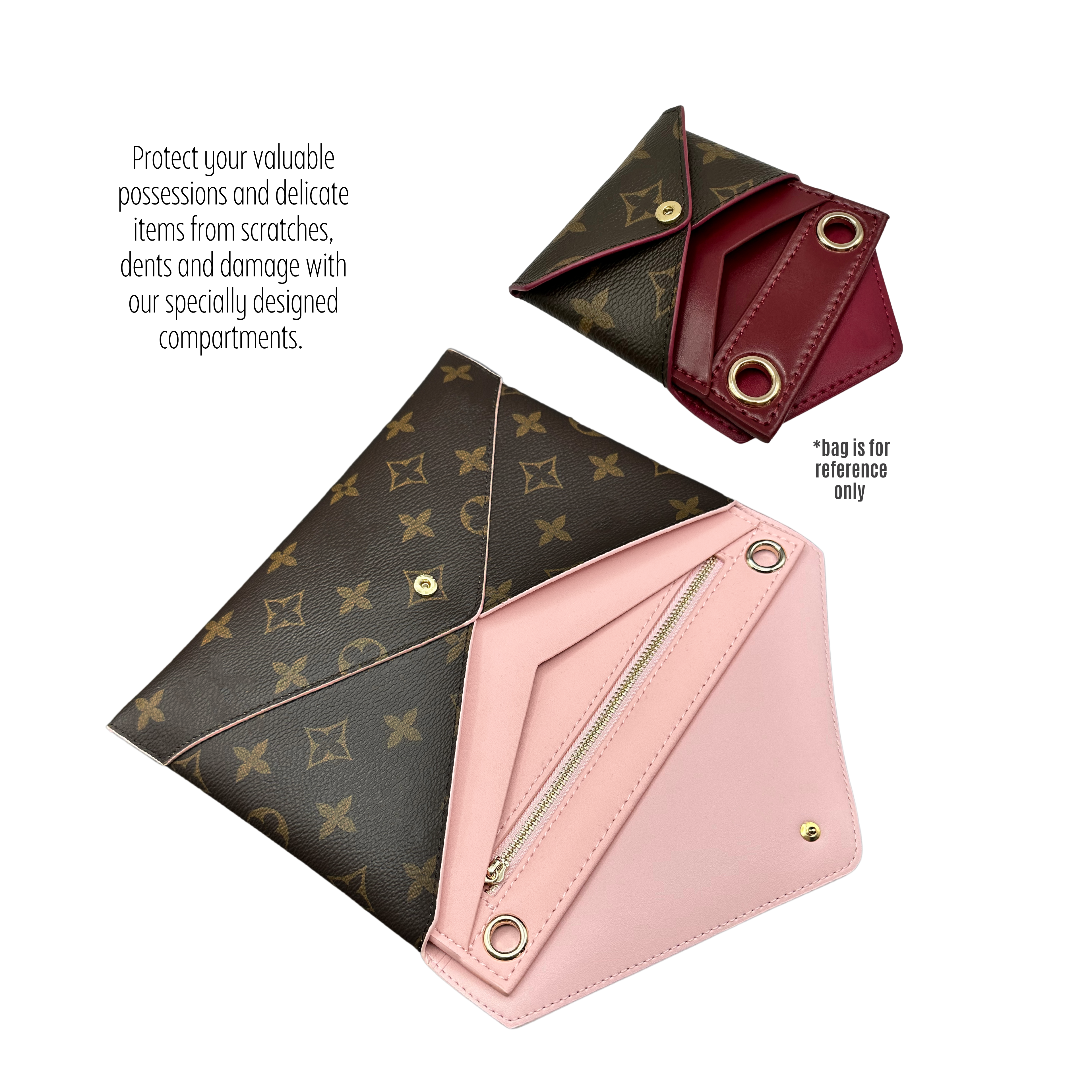 BaginBag | Handbag For Pochette - Premium Leather Version Conversion Kit| LV Purse Insert  | Bag Liner | LV Insert Organizer | Louis Vuitton  Organizer | LV Bag Organizer | Luxury bag |  Bag protector | LV Insert |LV Tote Bag