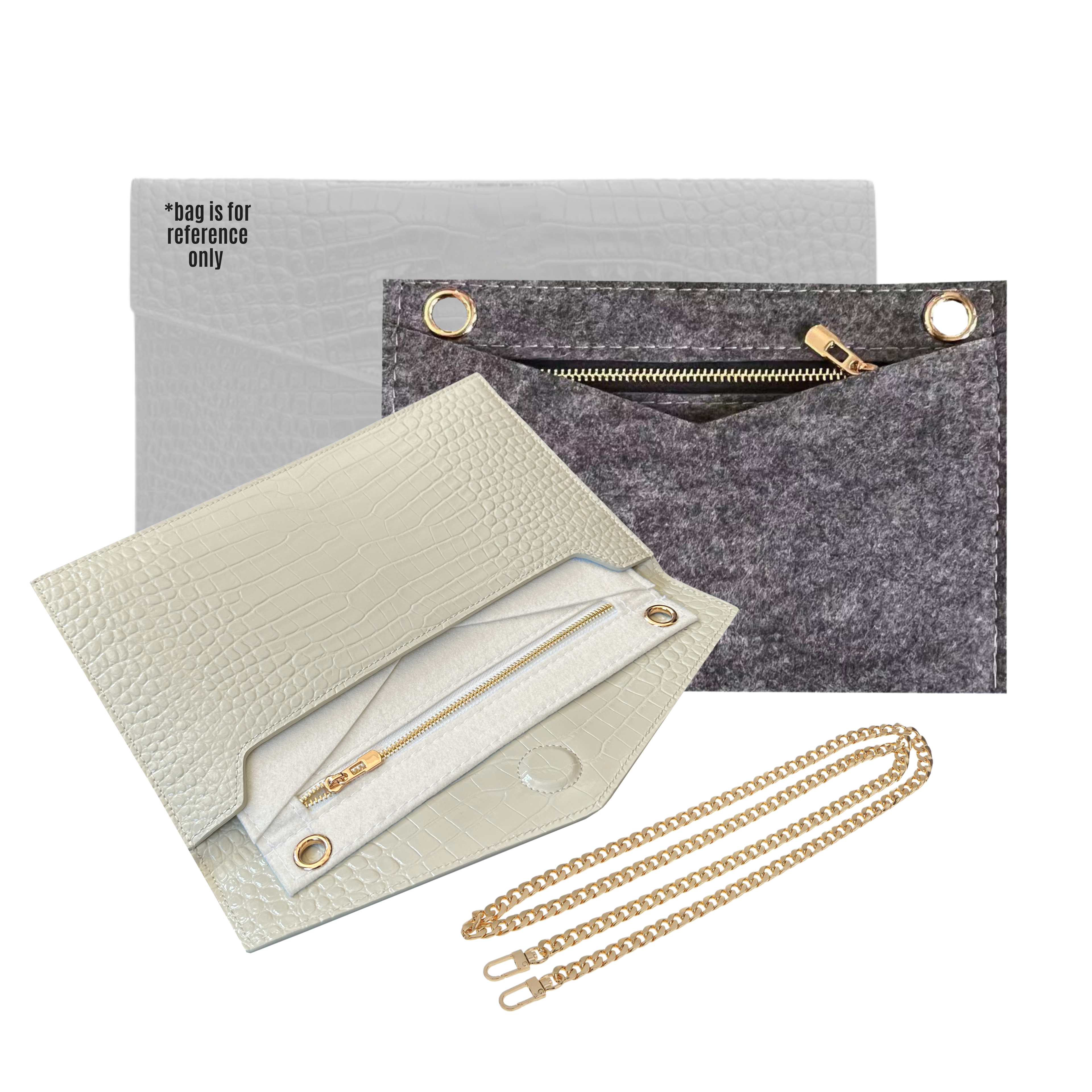 Conversion Kit for Conversion Kit for Uptown Clutch YSL | Accessory for YSL Swing | Yves Saint Laurent Strap | Designer Purse Insert | YSL Handbag Strap | Bag Insert Organizer | YSL Swing Strap | Luxury Bag Accessory | Bag Protector”