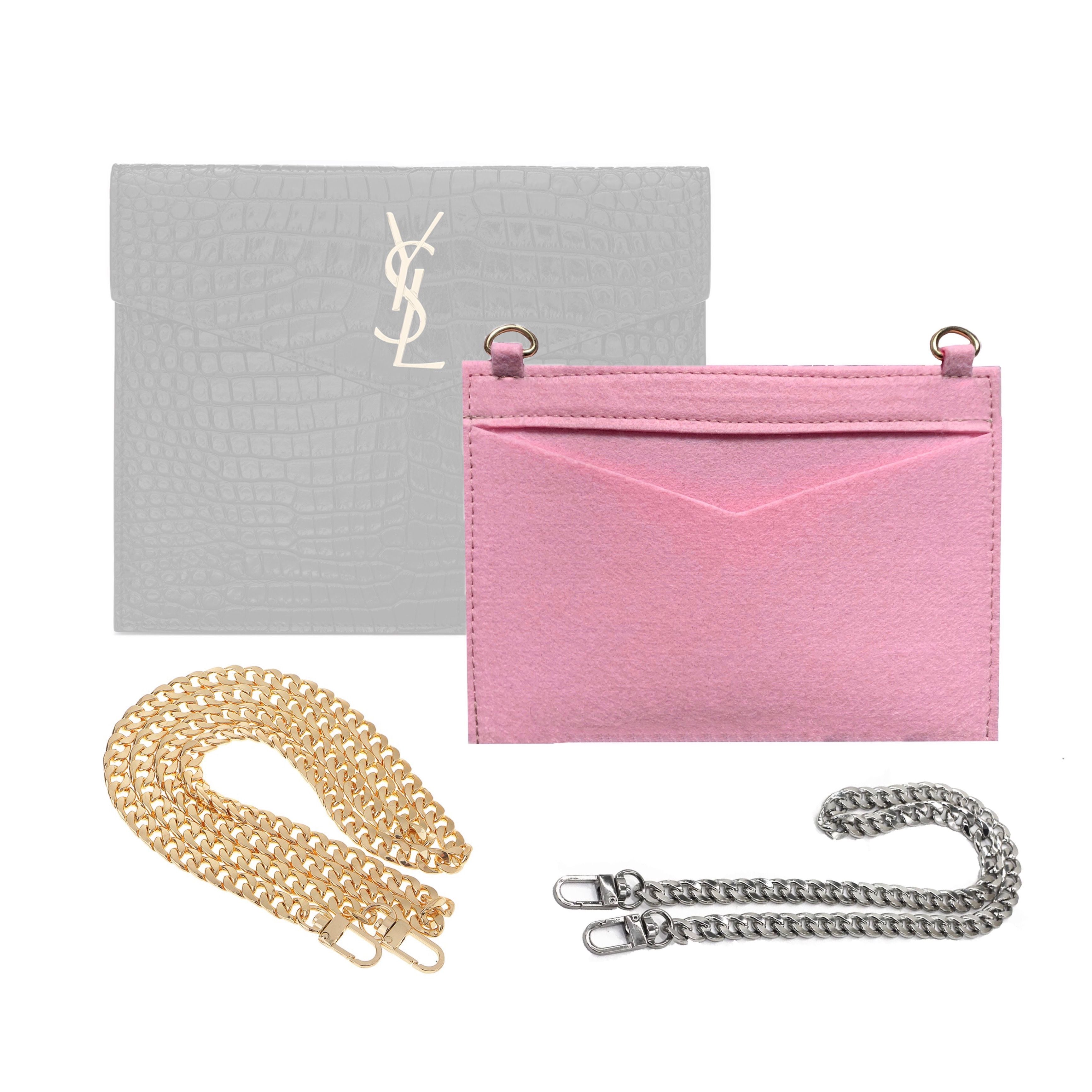 Conversion Kit for Uptown Baby Clutch (with gold or silver chain) | Accessory for YSL Swing | Yves Saint Laurent Strap | clutch ysl | YSL Handbag Strap | Bag Insert Organizer | YSL Swing Strap | Luxury Bag Accessory | Bag Protector”