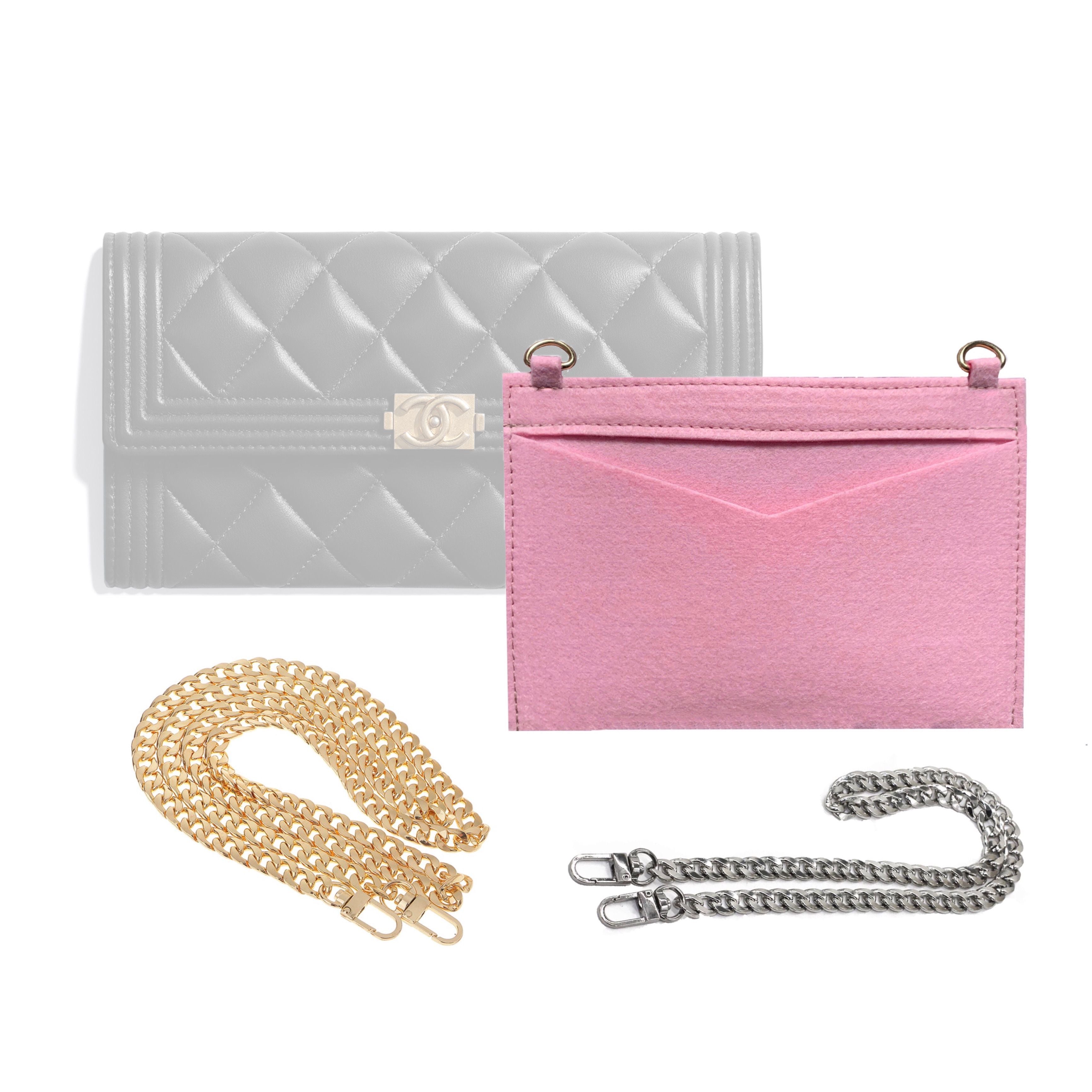 Conversion Kit for Boy Long Flap Wallet| Accessory for Gucci Swing | Chanel Strap | Designer Purse Insert | Chanel Handbag Strap | Bag Insert Organizer | Chanel Swing Strap | Luxury Bag Accessory | Bag Protector”