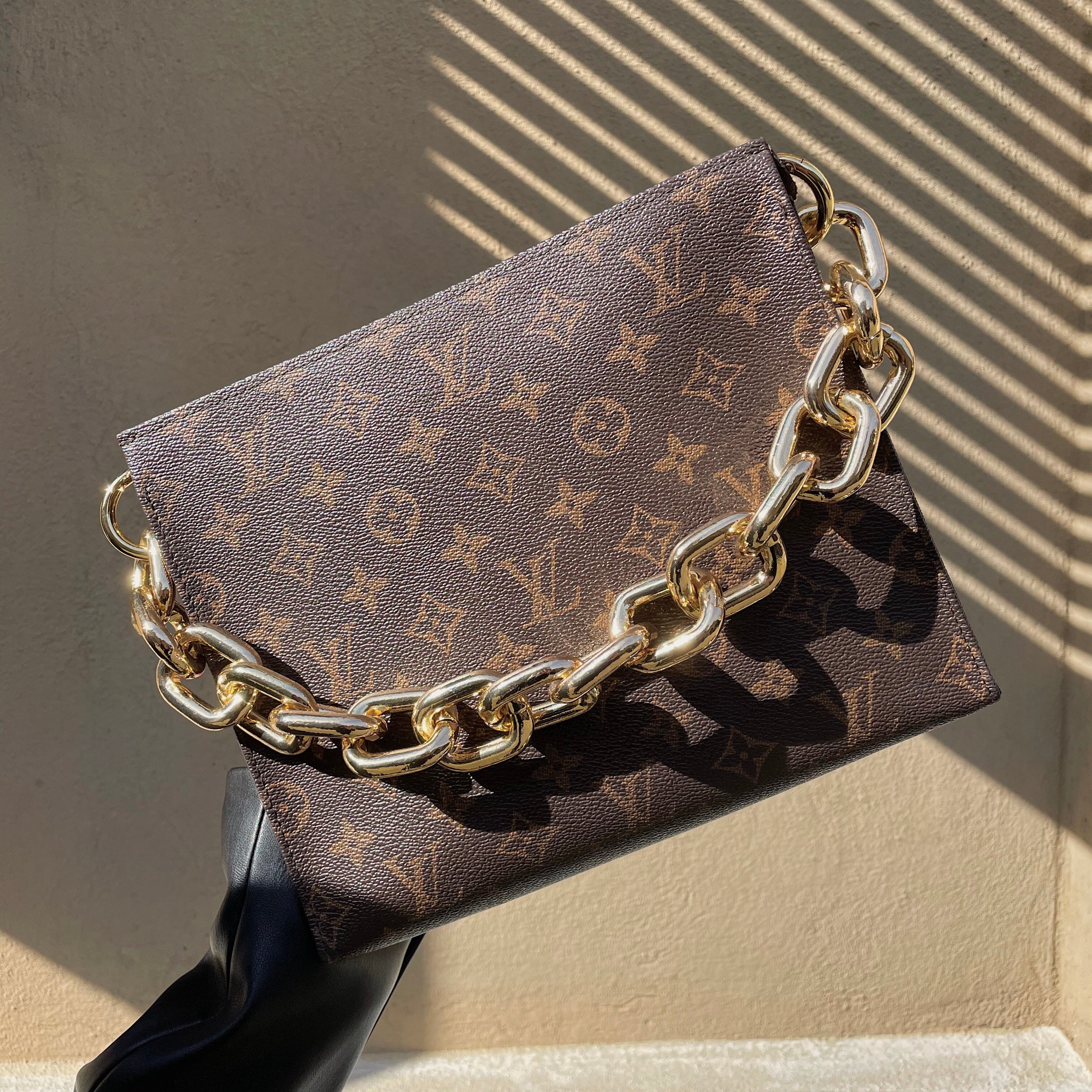 BaginBag | Accessory For Louis Vuitton Squared Chain - Tracolla 45cm | Louis Vuitton Strap | Designer Purse Insert | Handbag Strap | Bag Insert Organizer | LV Strap Bag | Luxury Bag Accessory | Bag Protector | LV Shoulder Strap