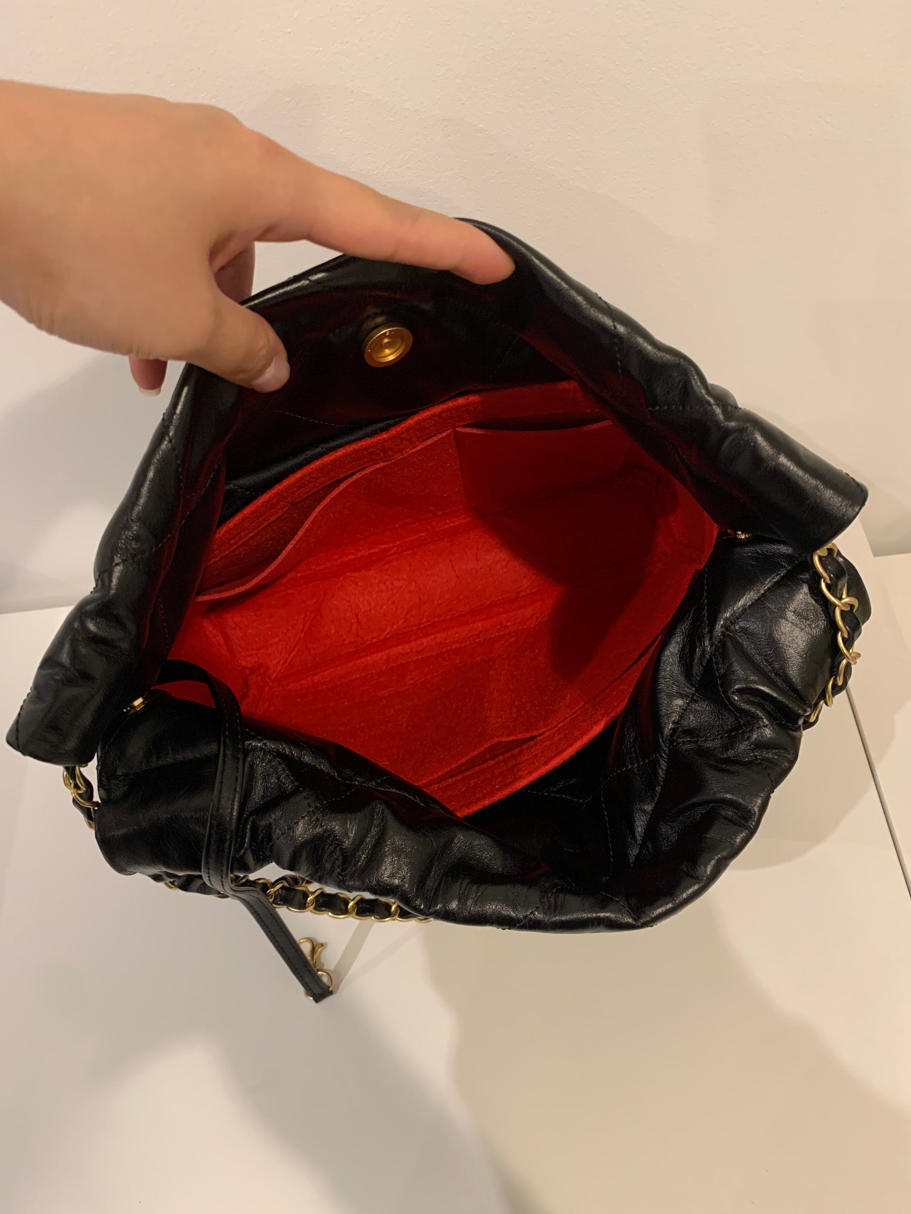 BaginBag  | Handbag Organizer For Insert organiser liner For Chanel 22 Bag | Chanel Purse Insert | Bag Liner | Chanel Insert Organizer | Chanel Organizer | Chanel Inner Bag | Luxury bag | Chanel Bag protector | Chanel bag Insert
