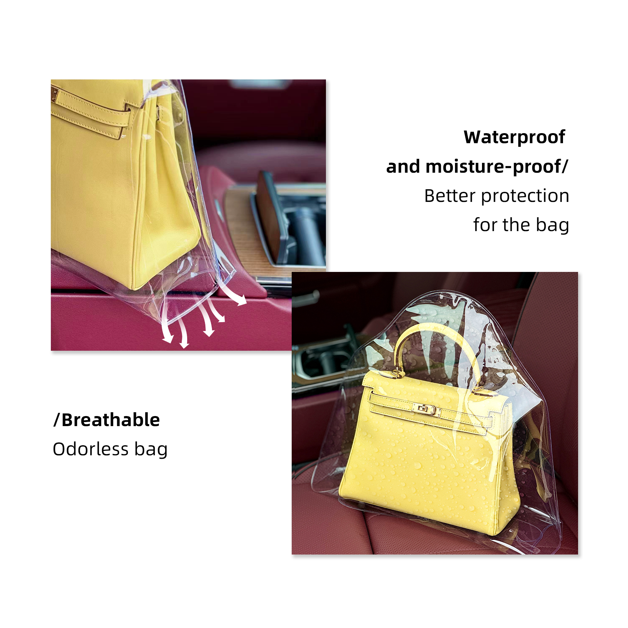 Baginbag|  Handbag Clear Dust Bags | Purse Storage Organizer for Closet | Waterproof and breathable | louis vuitton key pouch |