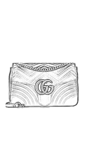Handbag Organizer For Gucci GG Medium Marmont Flap bag | Designer Purse Insert  | Bag Liner | Bag Insert Organizer | Gucci Organizer | Bag Organizer | Luxury bag |  Bag protector