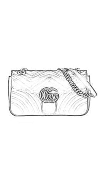 Handbag Organizer For Gucci Small Marmont Flap bag | Designer Purse Insert  | Bag Liner | Bag Insert Organizer | Gucci Organizer | Bag Organizer | Luxury bag |  Bag protector