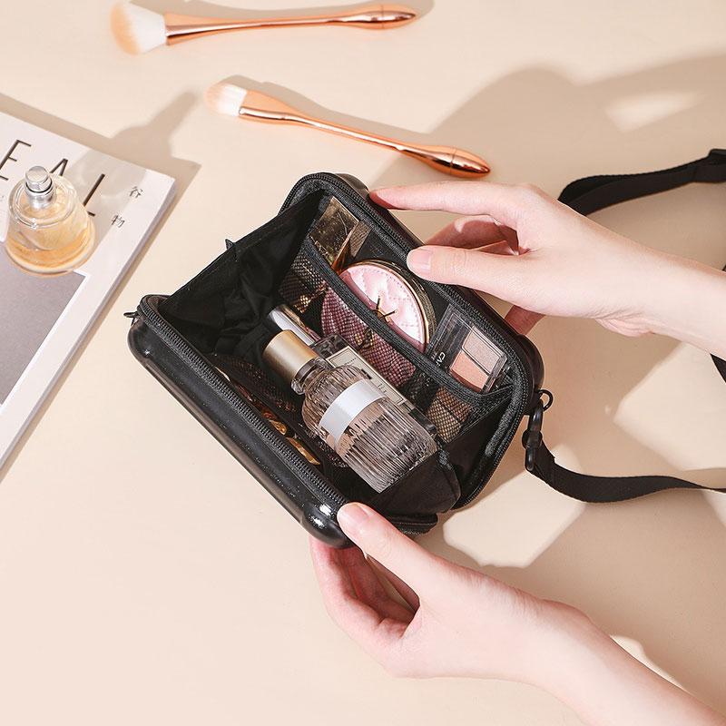 Glam on the Go: Portable Large Capacity Travel Makeup Bag for Effortless Beauty"  Search Keywords: