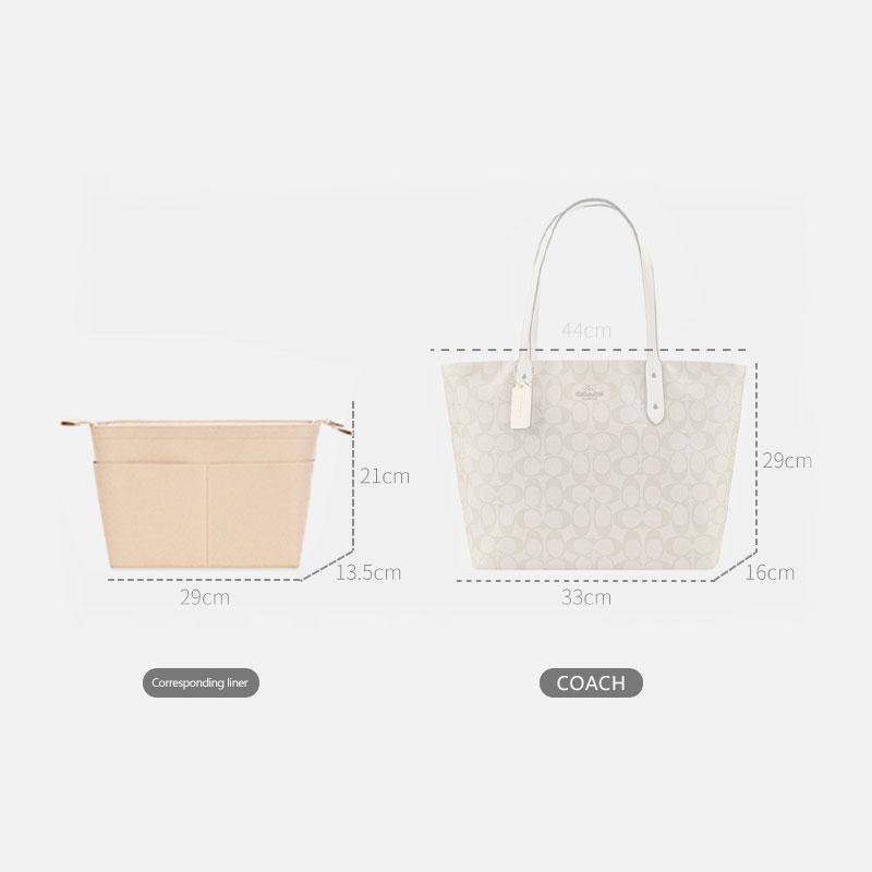 Handbag Organizer For Coach Central Tote Bag | Designer Purse Insert  | Bag Liner | Bag Insert Organizer | Coach Organizer | Bag Organizer | Luxury bag |  Bag protector