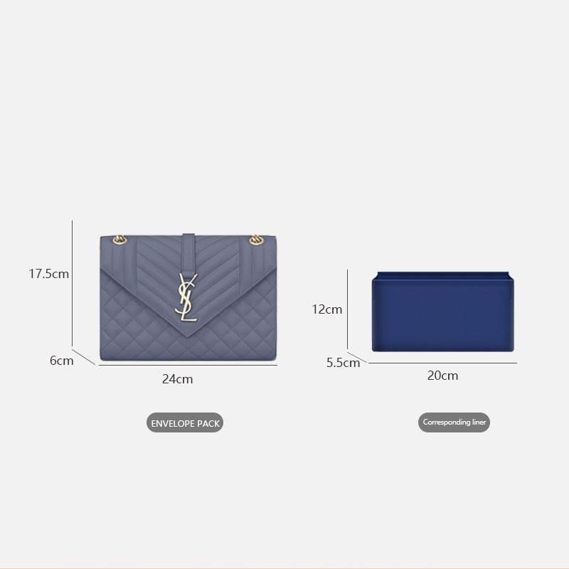 Handbag Organizer for Saint Laurent Envelope bag | Designer Purse Insert | clutch ysl | Bag Liner | Bag Insert Organizer | Saint Lauren Organizer | Bag Organizer | Saint Lauren insert | Bag Protector | YSL Insert