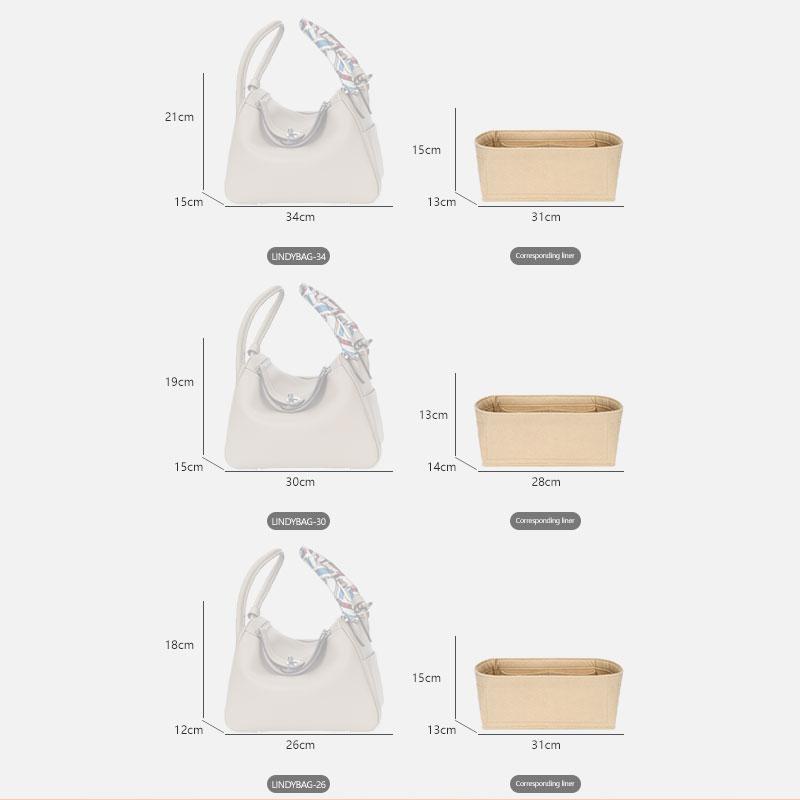 BaginBag® | Handbag Organizer For Hermes Lindy 26 30 34 bag | Designer Purse Insert | Bag Insert Organizer | Gucci Organizer | Bag Organizer | Tote bag organizer |  Bag protector | Organizer inserts for handbags | purse insert organizer
