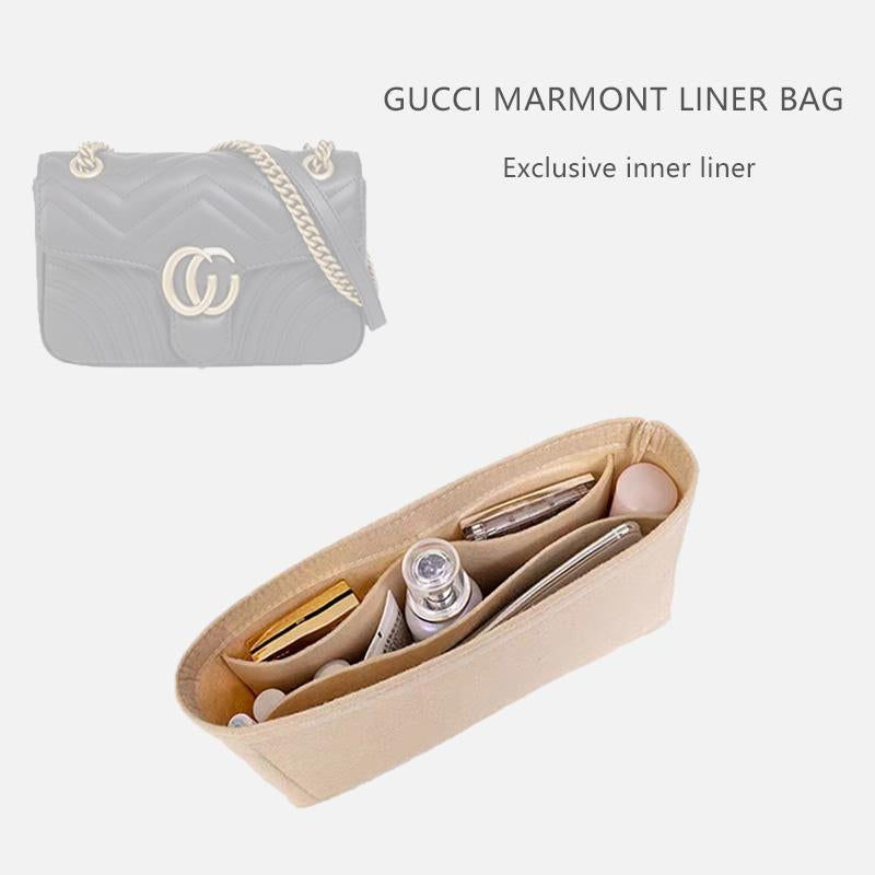 Handbag Organizer For Gucci Marmont BAG | Designer Purse Insert  | Bag Liner | Bag Insert Organizer | Gucci Organizer | Bag Organizer | Luxury bag |  Bag protector | GG Marmont