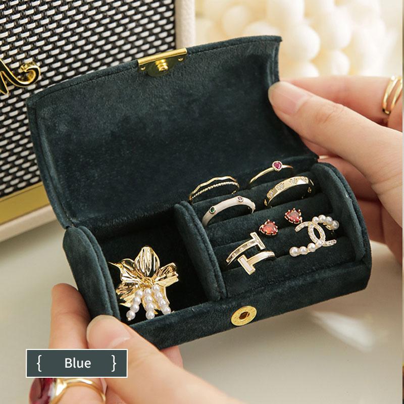 Portable Small Delicate Earrings Ring Necklace Jewelry Box