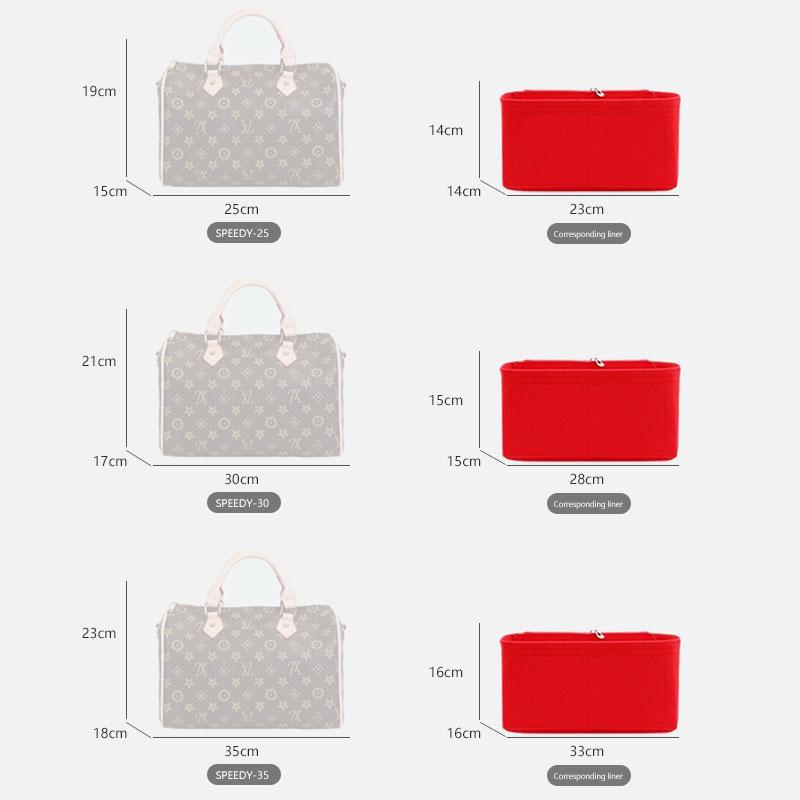 For "Lv Spee**" Bag Insert Organizer, Purse Insert Organizer, Bag Shaper, Bag Liner