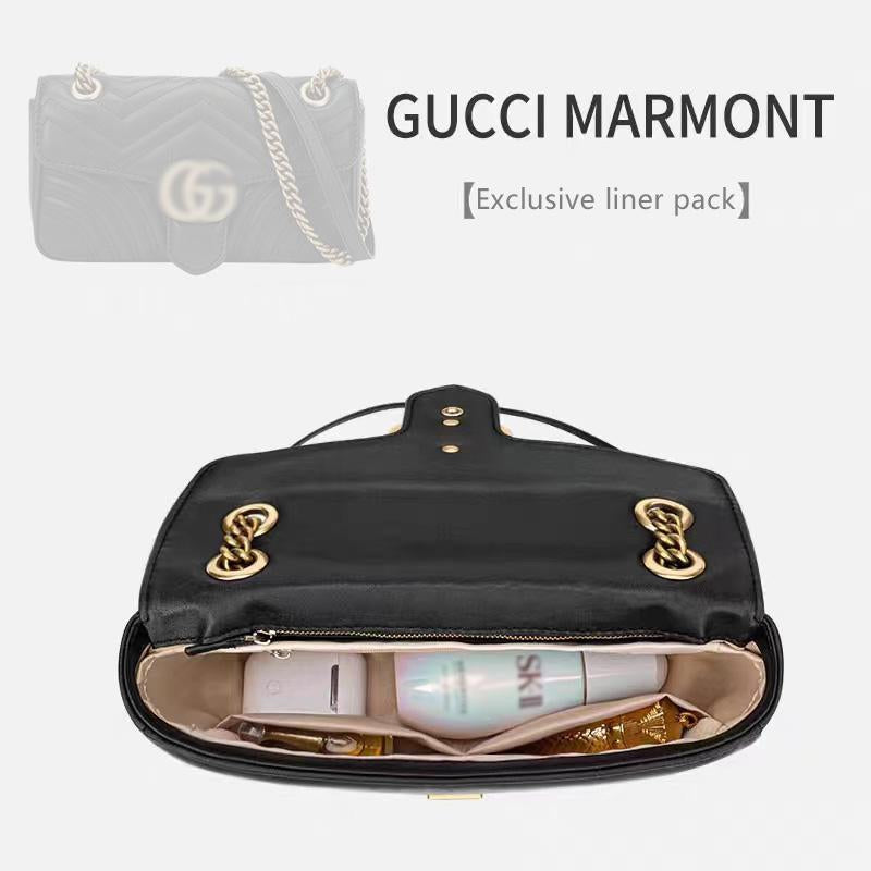 Handbag Organizer For Gucci Marmont BAG | Designer Purse Insert  | Bag Liner | Bag Insert Organizer | Gucci Organizer | Bag Organizer | Luxury bag |  Bag protector