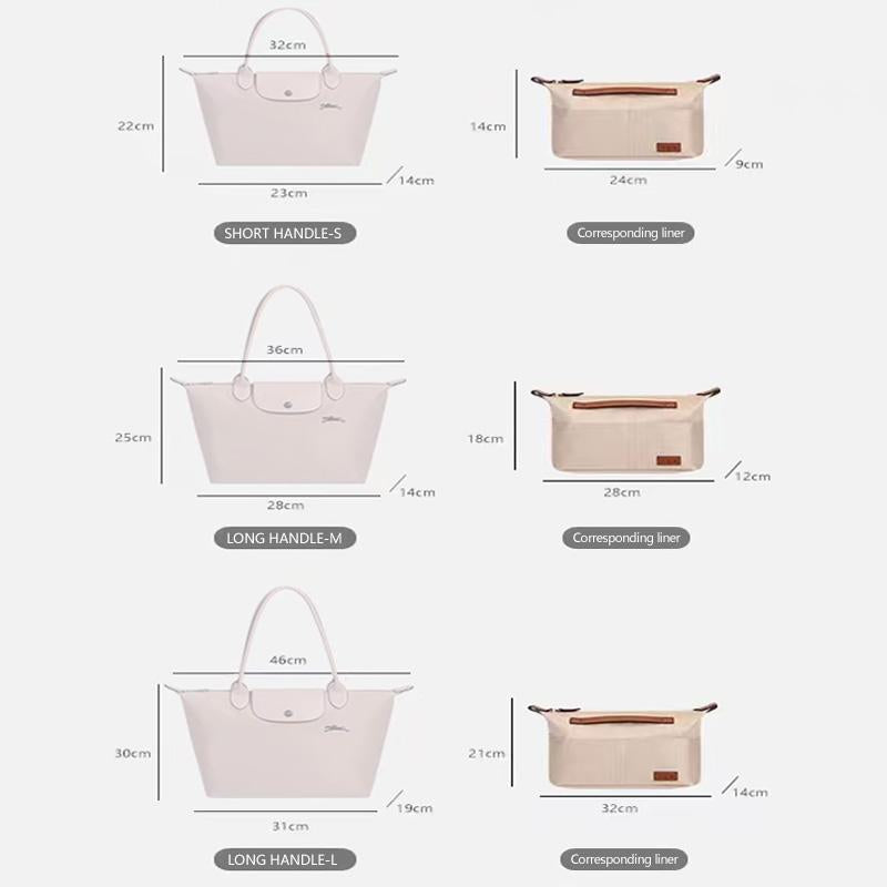 BaginBag | Handbag Organizer For Longchamp Le Pliage bag | Designer Purse Insert  | Bag Liner | Bag Insert Organizer | Longchamp Le Pliage Organizer | Bag Organizer | Luxury bag |  Bag protector | Longchamp Le Pliage Insert