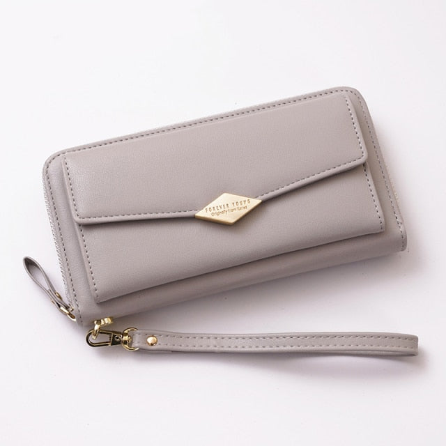 The Essential Wallet-Pocket | Smartphone-Friendly, Stylish, and Practical | Perfect for After-Work Outings | Large Storage Capacity | Detachable Mini Shoulder Strap | Solid Form