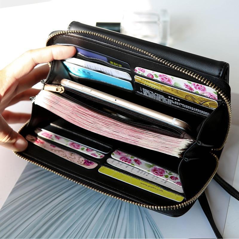 The Essential Wallet-Pocket | Smartphone-Friendly, Stylish, and Practical | Perfect for After-Work Outings | Large Storage Capacity | Detachable Mini Shoulder Strap | Solid Form