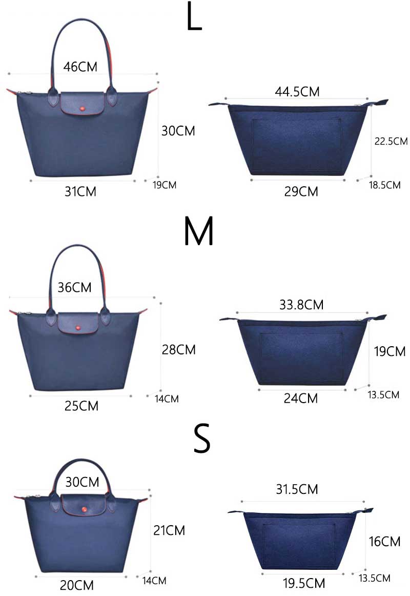 BaginBag | Handbag Organizer For Longchamp Le Pliage bag | Designer Purse Insert  | Bag Liner | Bag Insert Organizer | Longchamp Le Pliage Organizer | Bag Organizer | Luxury bag |  Bag protector | Longchamp Le Pliage Insert
